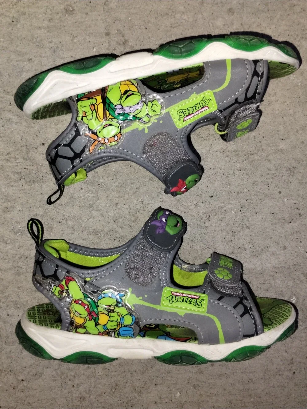 Teenage Mutant Ninja Turtle Sandals Size 12